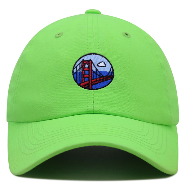 San Francisco Bridge Premium Dad Hat Embroidered Baseball Cap Travel Logo