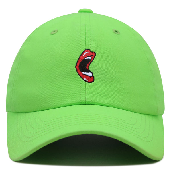 Mouth Premium Dad Hat Embroidered Baseball Cap Screaming Mouth