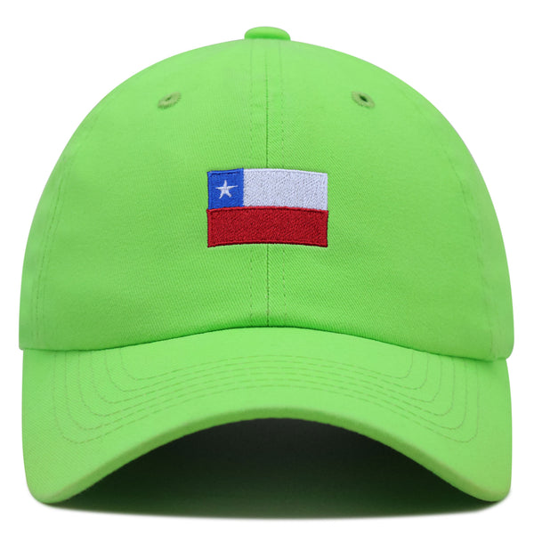 Chile Flag Premium Dad Hat Embroidered Cotton Baseball Cap Country Flag Series