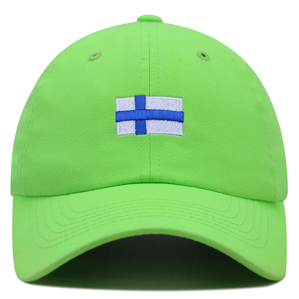 Finland Flag Premium Dad Hat Embroidered Cotton Baseball Cap Country Flag Series