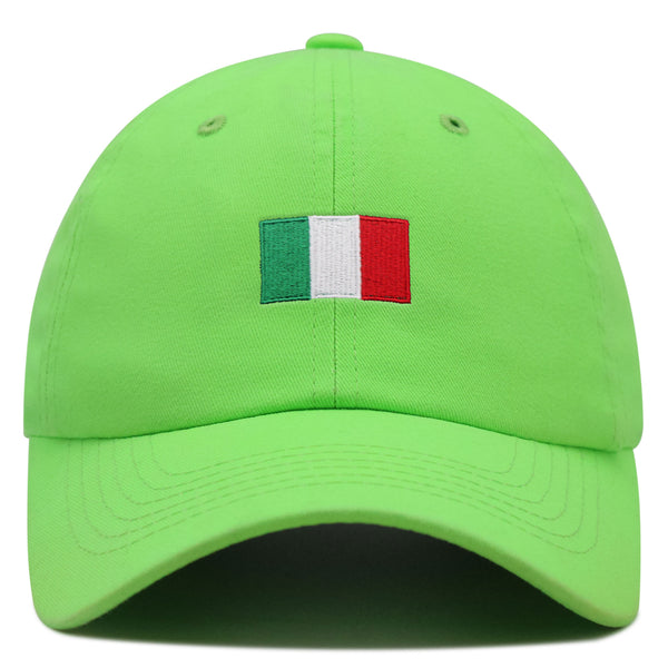 Italy Flag Premium Dad Hat Embroidered Cotton Baseball Cap Country Flag Series