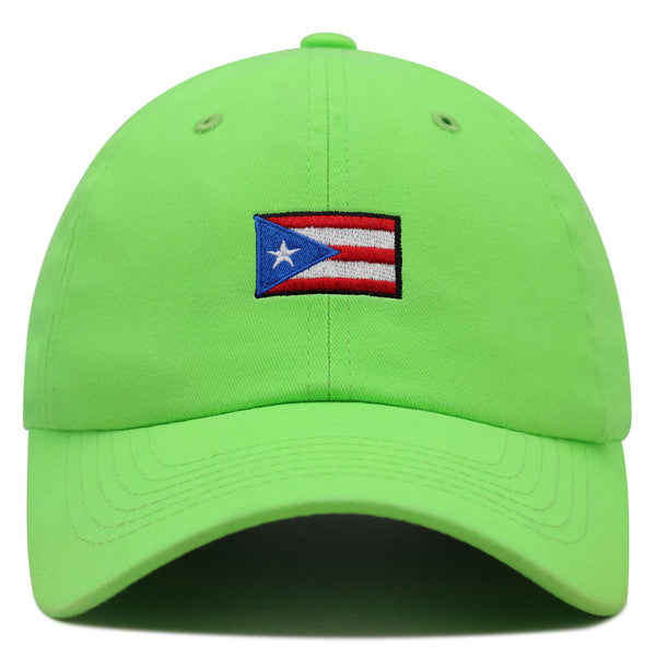 Flag of Puerto Rico Premium Dad Hat Embroidered Cotton Baseball Cap PR