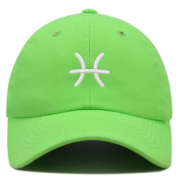 Pisces Premium Dad Hat Embroidered Cotton Baseball Cap Zodiac Symbol