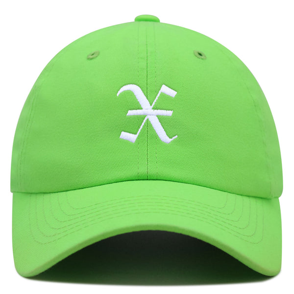 Old English Letter X Premium Dad Hat Embroidered Cotton Baseball Cap English Alphabet