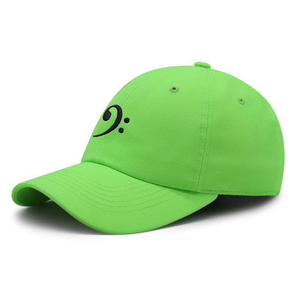 Bass Clef Premium Dad Hat Embroidered Baseball Cap Music Symbol