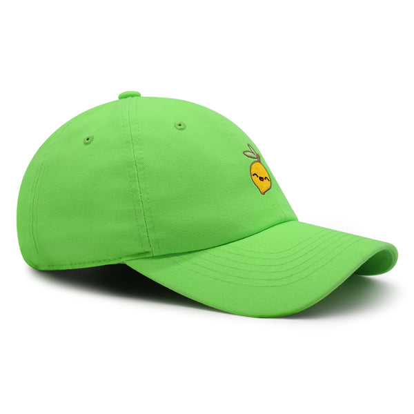 Lemon Premium Dad Hat Embroidered Baseball Cap Vegan Vegetable