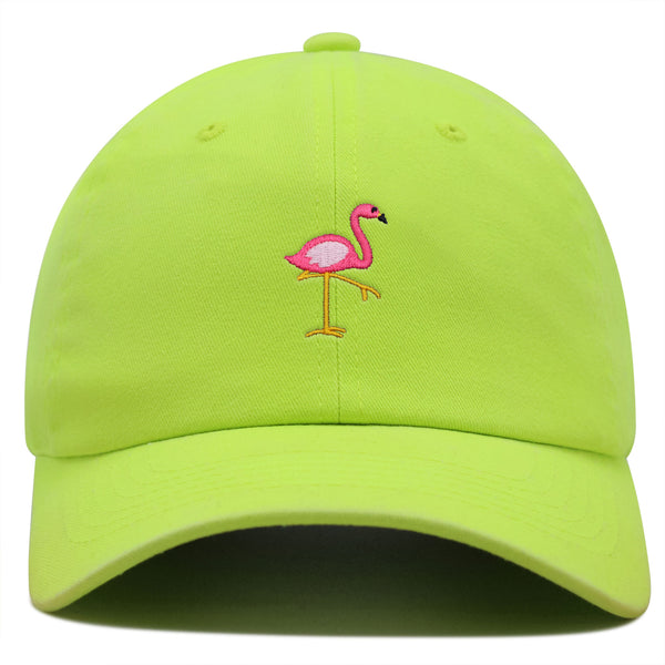 Flamingo Premium Dad Hat Embroidered Baseball Cap Bird Pink