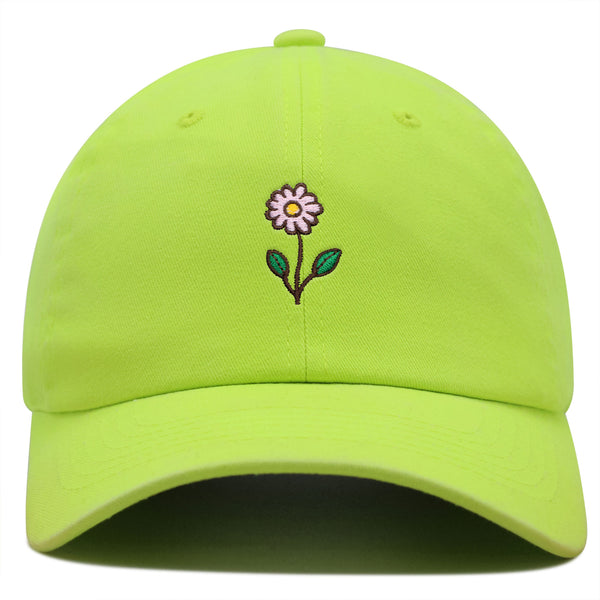 Flower Premium Dad Hat Embroidered Baseball Cap Flower Pink