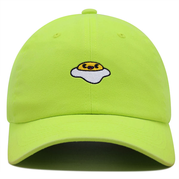 Smiling Egg Premium Dad Hat Embroidered Baseball Cap Sunny Side Up