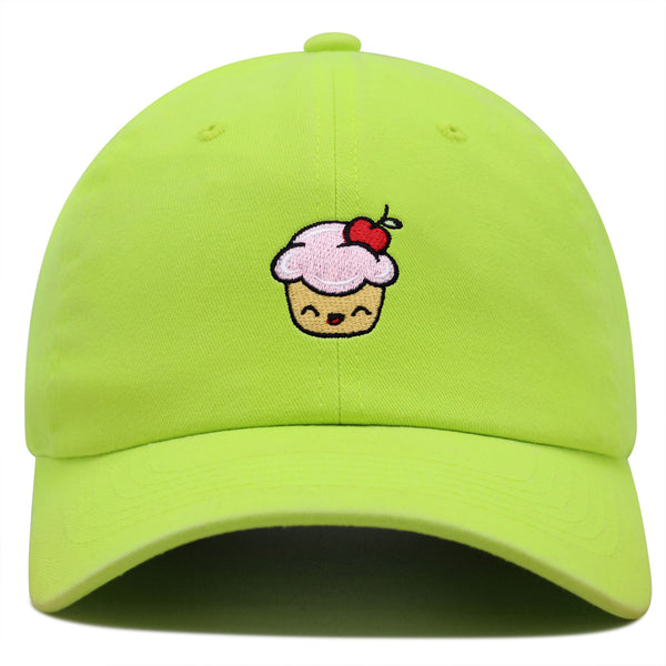 Happy Cupcake Premium Dad Hat Embroidered Baseball Cap Muffin Sweet