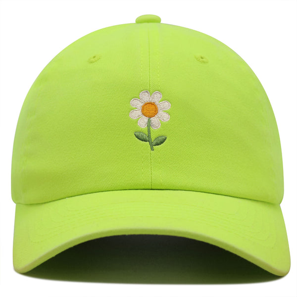 Chamomile Flower Premium Dad Hat Embroidered Baseball Cap Floral