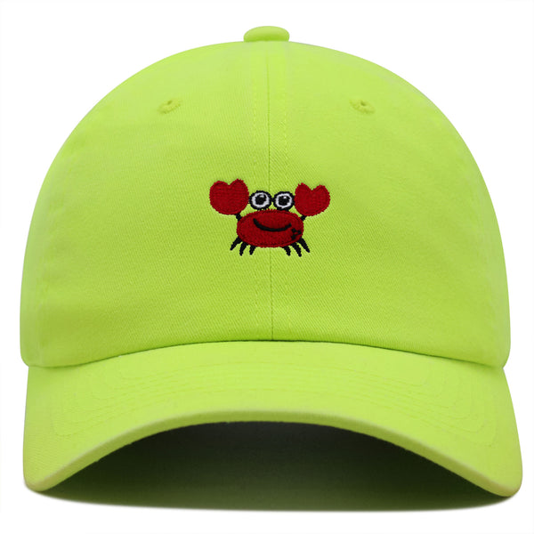 Funny Crab Premium Dad Hat Embroidered Baseball Cap Ocean Sea Fishing