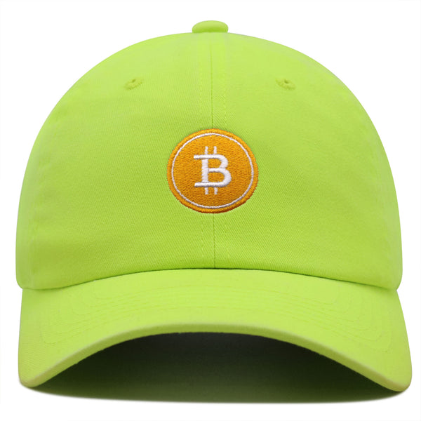 Bitcoin Premium Dad Hat Embroidered Baseball Cap Cryptocurrency Investing