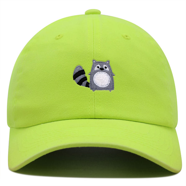 Racoon Premium Dad Hat Embroidered Baseball Cap Cute Zoo