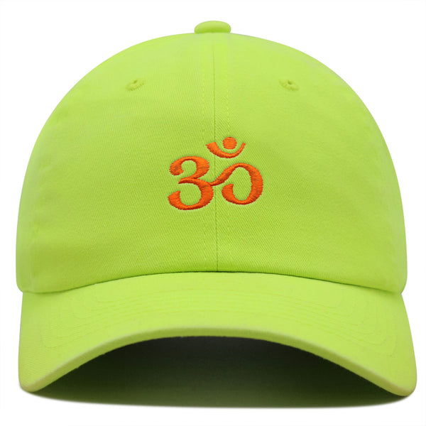 Om Symbol Premium Dad Hat Embroidered Baseball Cap Indian Buddah