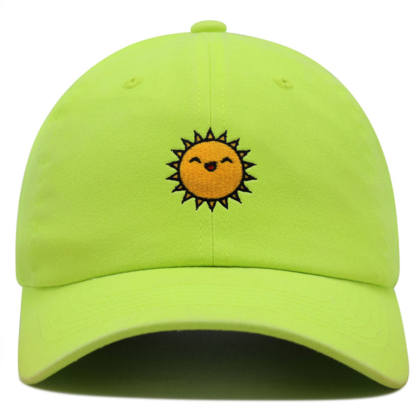 Happy Sun Premium Dad Hat Embroidered Baseball Cap Sunny Summer Morning