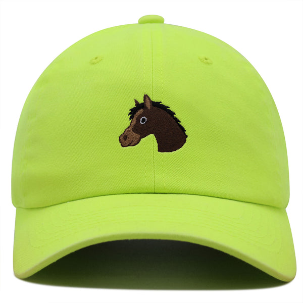 Horse Head Premium Dad Hat Embroidered Baseball Cap Cowboy Zoo