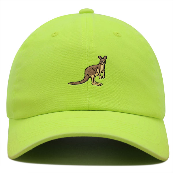 Kangaroo Premium Dad Hat Embroidered Baseball Cap Australia Animal