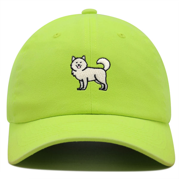 Samoyed Premium Dad Hat Embroidered Baseball Cap Dog Puppy