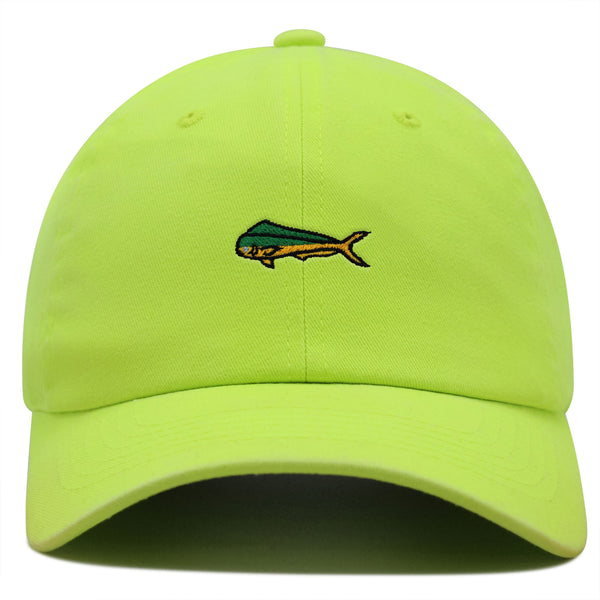 Mahi-Mahi Fish Premium Dad Hat Embroidered Baseball Cap Fishing Ocean