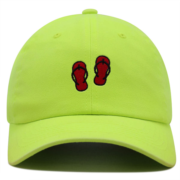 Flip-flops Premium Dad Hat Embroidered Baseball Cap Shoes Beach