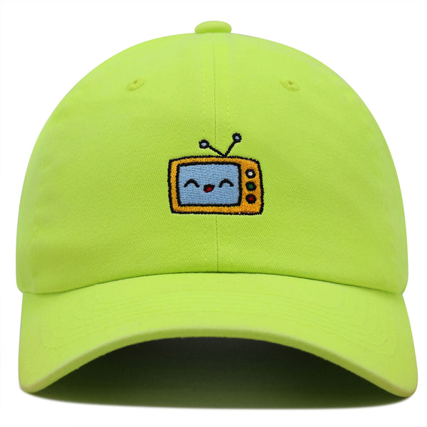 Analog TV Premium Dad Hat Embroidered Baseball Cap Television Retro Analog