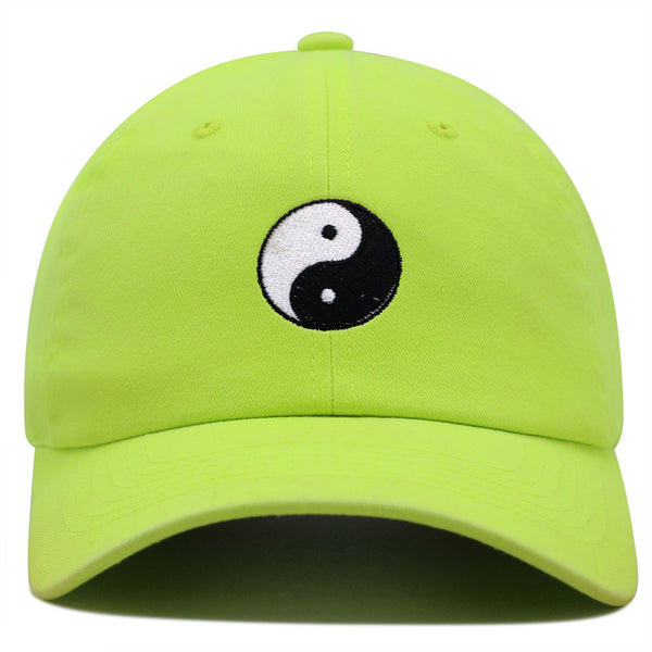 Ying Yang Premium Dad Hat Embroidered Baseball Cap Asian Meditation