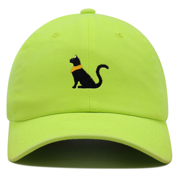 Black Egyptian Cat Premium Dad Hat Embroidered Baseball Cap Kitty