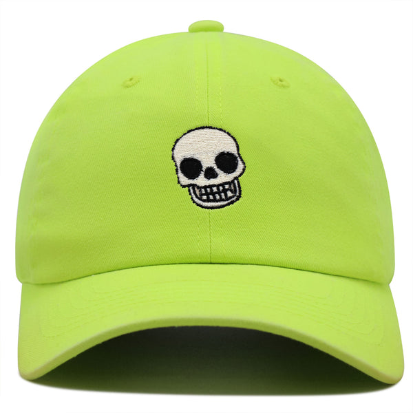 Skull Premium Dad Hat Embroidered Baseball Cap Girly Halloween