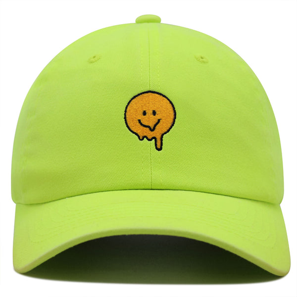 Melted Smile Premium Dad Hat Embroidered Baseball Cap Sad Face