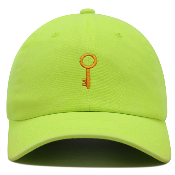 Golden Key Premium Dad Hat Embroidered Baseball Cap Key Door