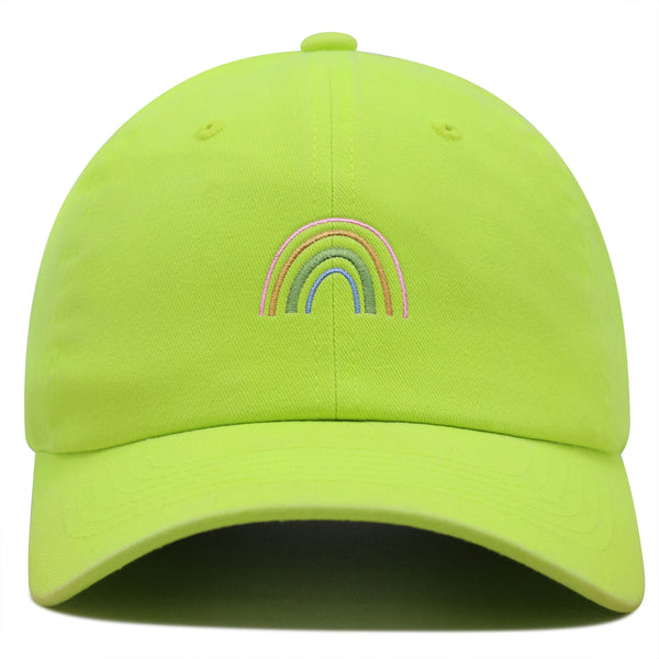 Rainbow Premium Dad Hat Embroidered Baseball Cap Pastel Cute