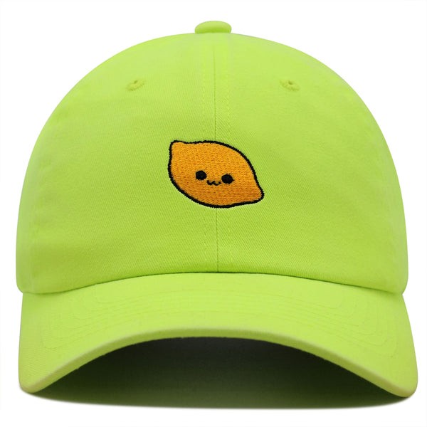 Lemon Premium Dad Hat Embroidered Baseball Cap Citrus Lime