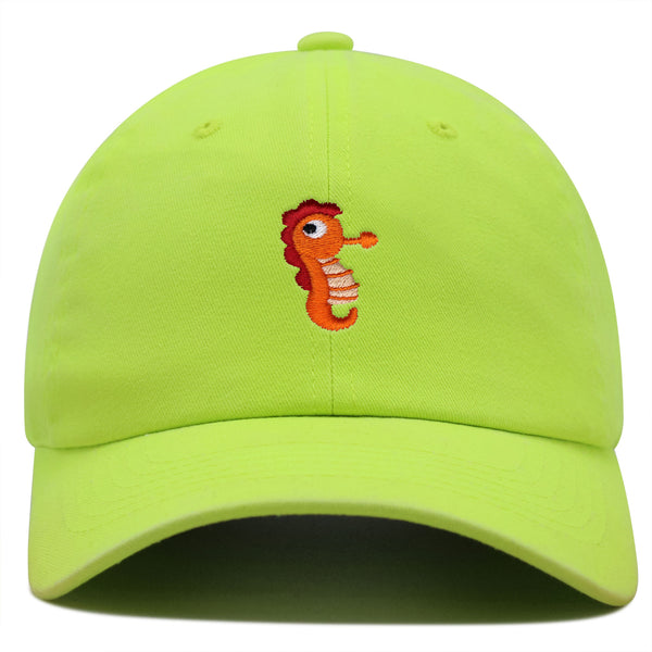 Sea Horse Premium Dad Hat Embroidered Baseball Cap Ocean Fish