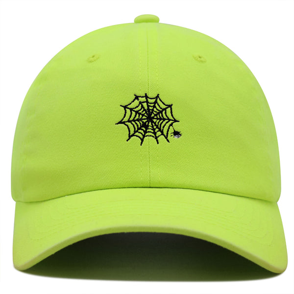 Spider web Premium Dad Hat Embroidered Baseball Cap Halloween