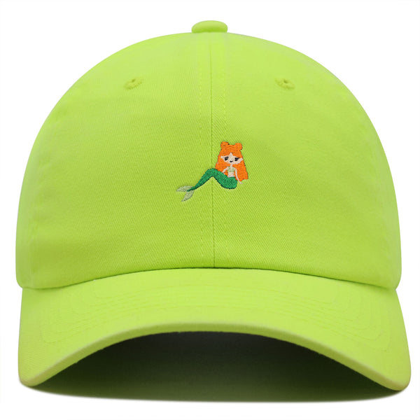 Mermaid Premium Dad Hat Embroidered Baseball Cap Fish Girl