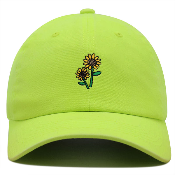 Sunflowers Premium Dad Hat Embroidered Baseball Cap Flower Floral