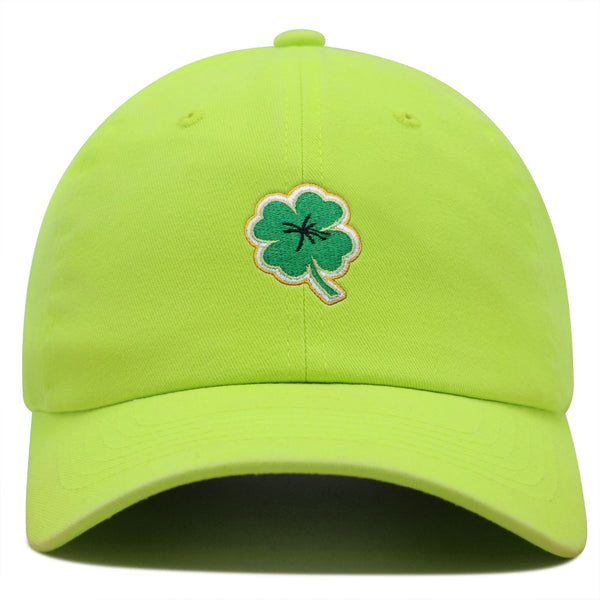 Clover Premium Dad Hat Embroidered Baseball Cap Lucky Plant