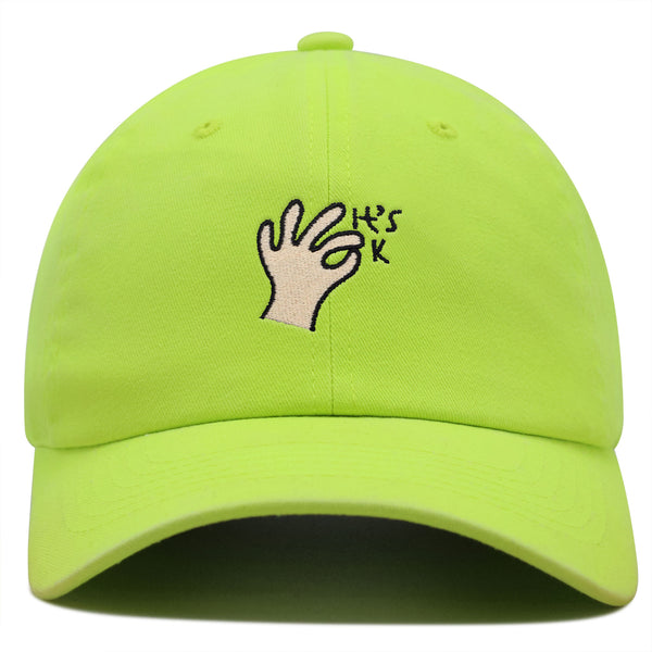 Hand Sign Premium Dad Hat Embroidered Baseball Cap OK