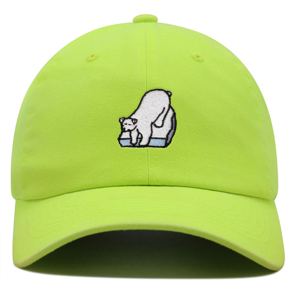 Polar Bear Premium Dad Hat Embroidered Baseball Cap Coke Soda