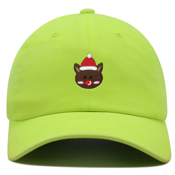 Reindeer Premium Dad Hat Embroidered Baseball Cap Christmas Gift