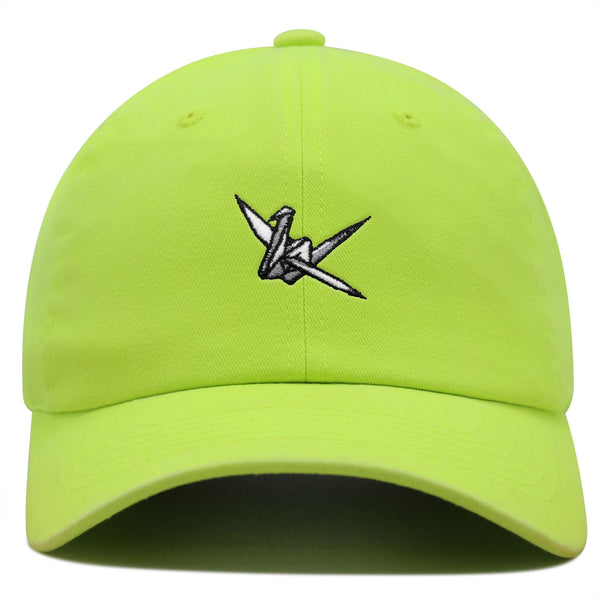 Origami Crane Premium Dad Hat Embroidered Baseball Cap Paper Swan