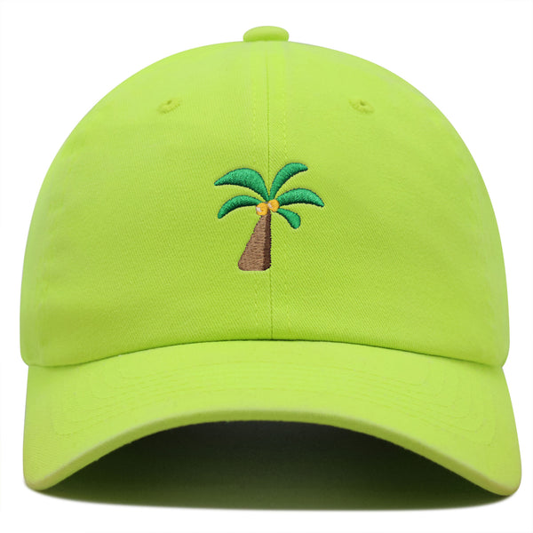 Palm Tree Premium Dad Hat Embroidered Baseball Cap Coconut