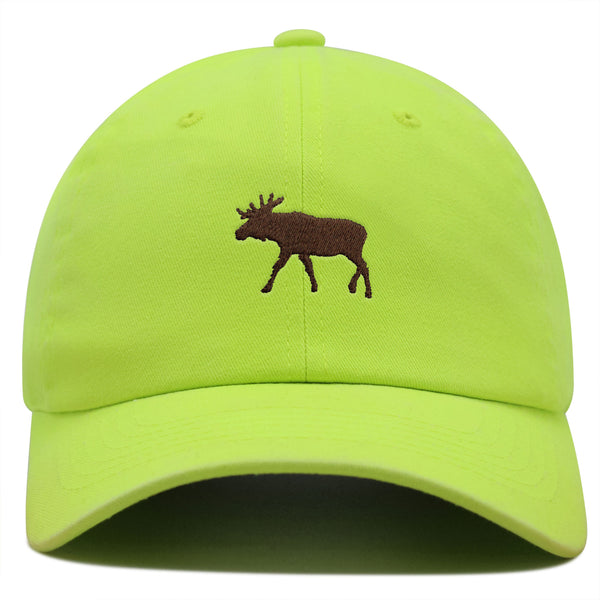 Moose Premium Dad Hat Embroidered Baseball Cap Elk Hunting