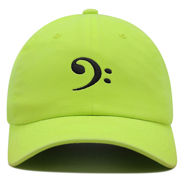 Bass Clef Premium Dad Hat Embroidered Baseball Cap Music Symbol