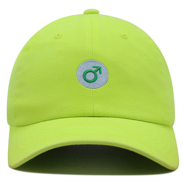 Male Gender Sign Premium Dad Hat Embroidered Baseball Cap Symbol