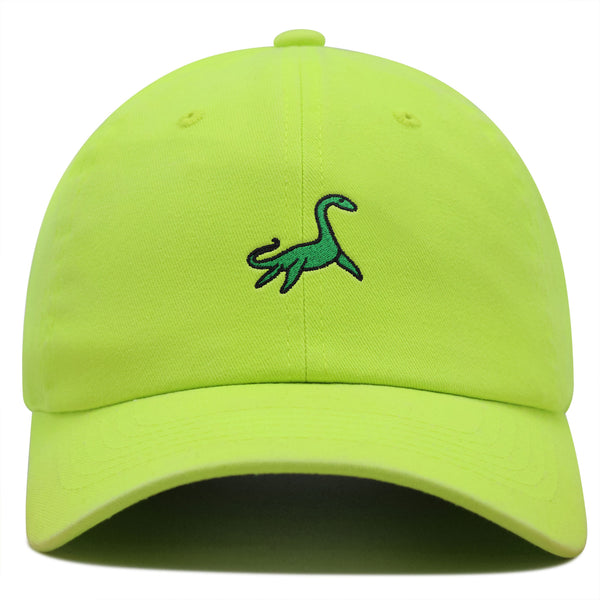 Elasmosaurus Dinosaur  Premium Dad Hat Embroidered Baseball Cap Green