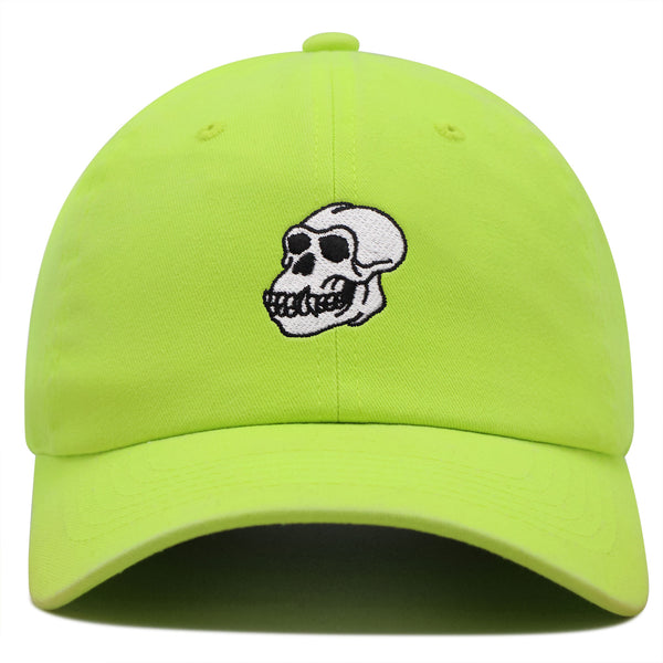 Gorilla Skull Premium Dad Hat Embroidered Baseball Cap Skelton