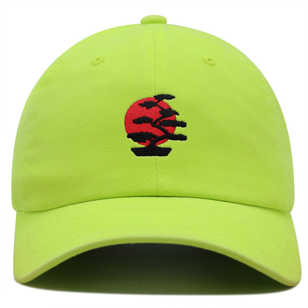 Bonsai Tree Premium Dad Hat Embroidered Baseball Cap Japanese