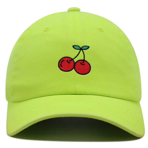 Cherries Premium Dad Hat Embroidered Baseball Cap Fruit